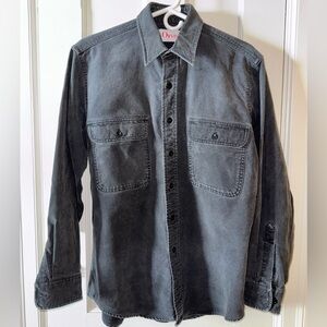 Orvis Vintage Charcoal Chamois Long Sleeve Shirt Men's M